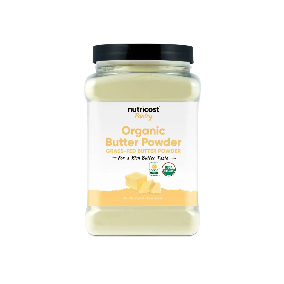 Nutricost Pantry Organic GF Butter Powder
